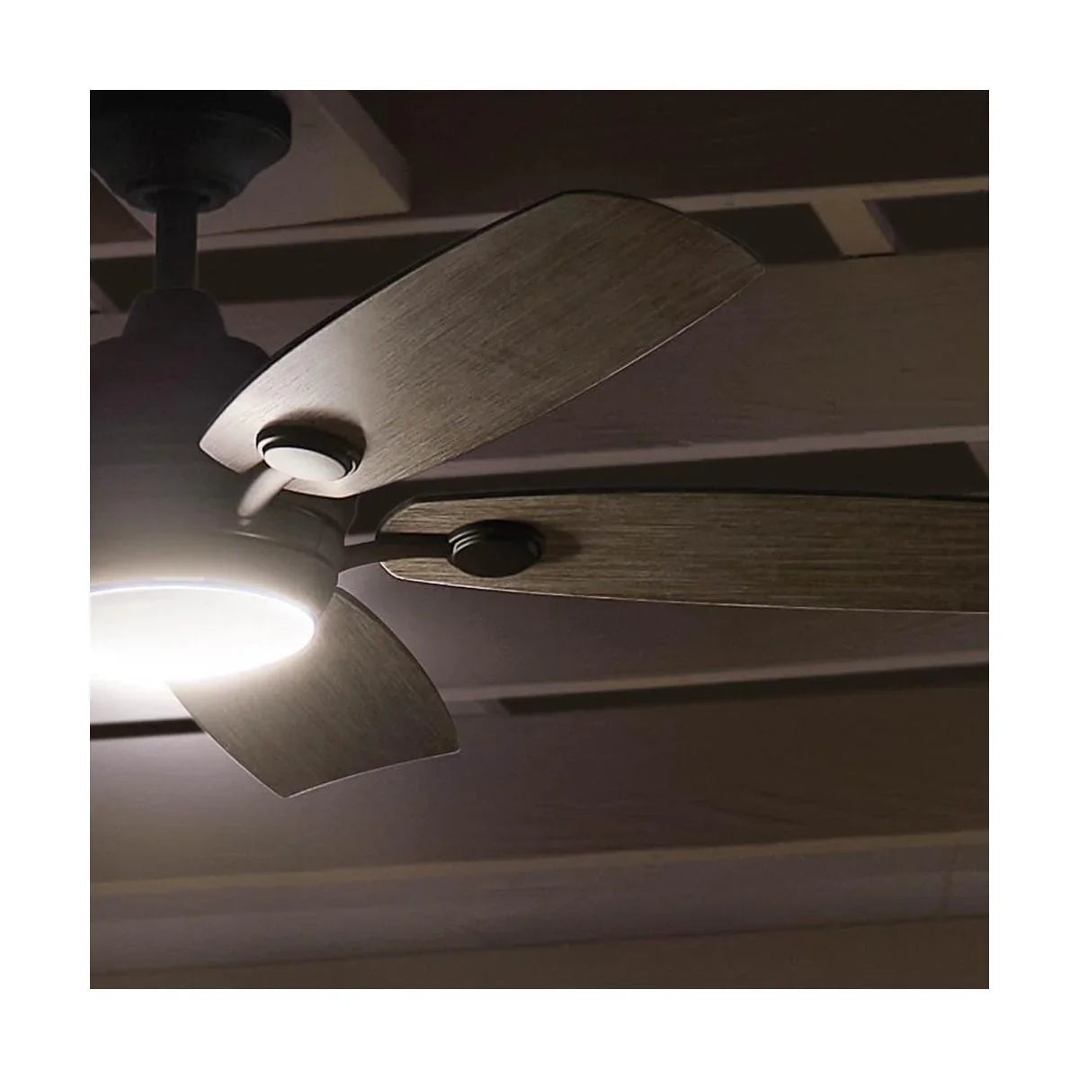 Tranquil Weather+ 56 Inch Olde Bronze LED Wet Rated Ceiling Fan with Remote - Bees Lighting