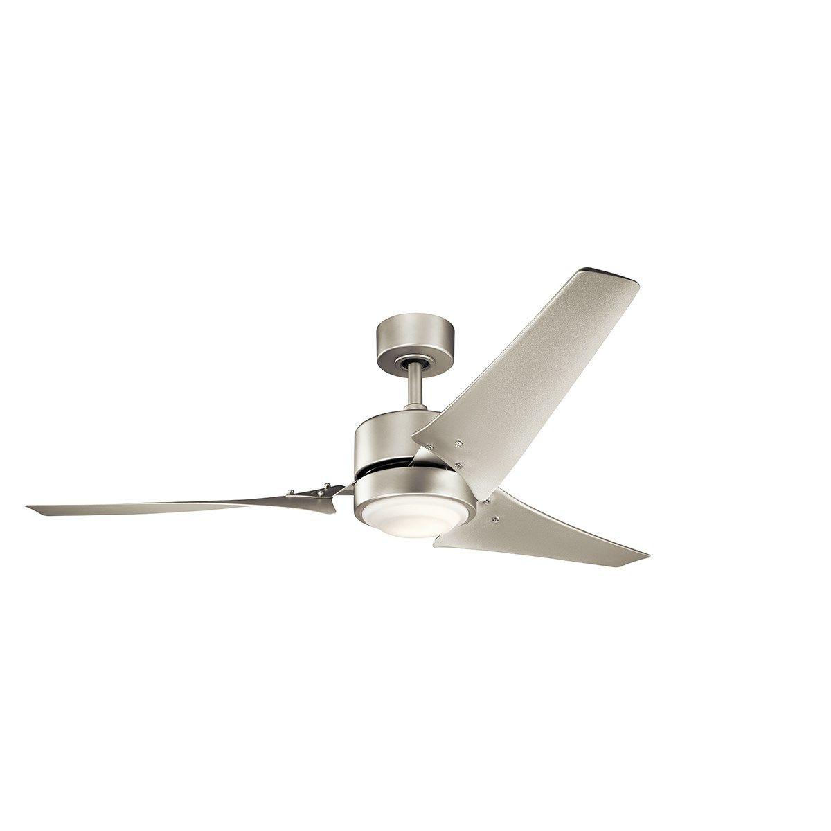 Rana 60 Inch Modern Propeller Outdoor Ceiling Fan With Light, Wall Control Included - Bees Lighting