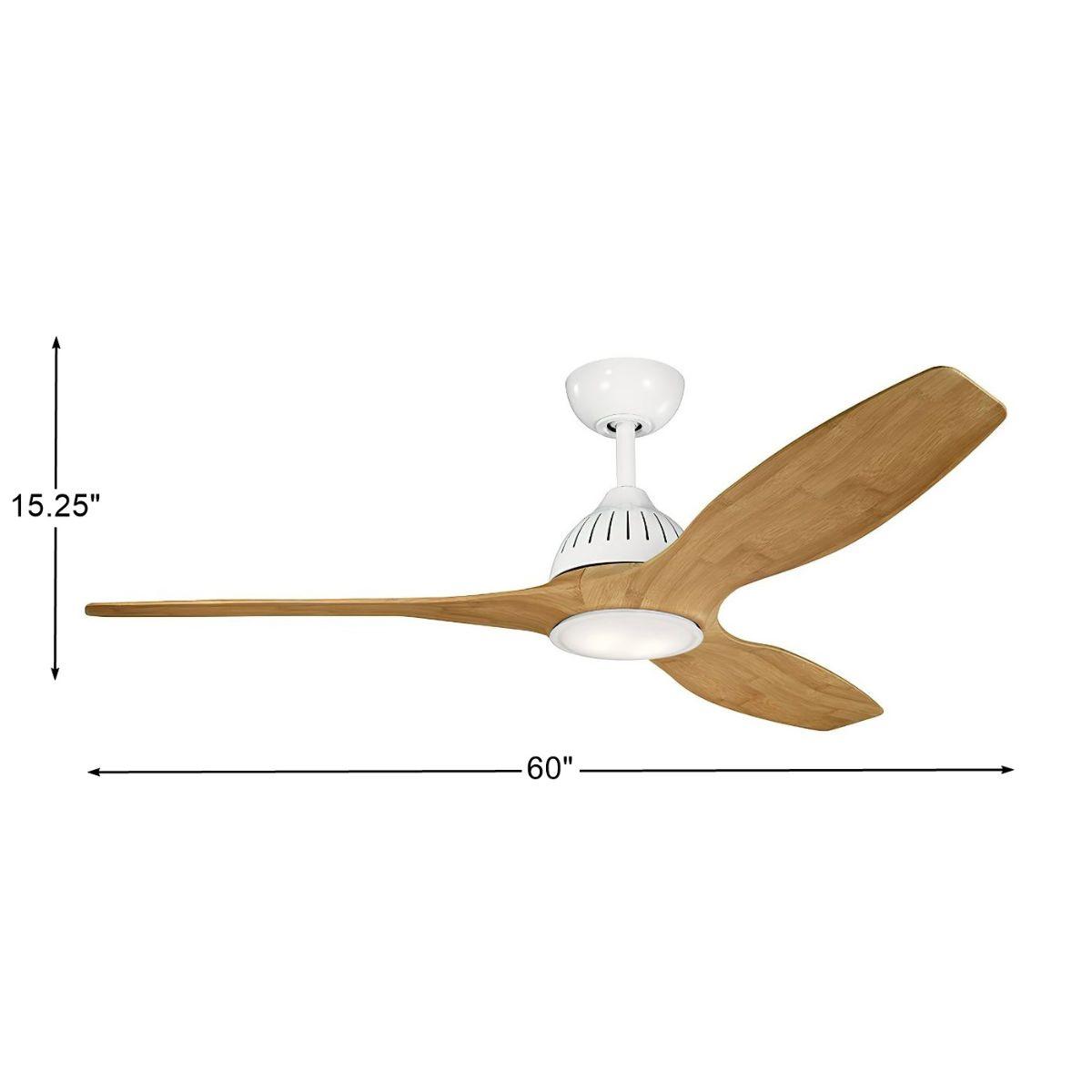 Jace 60 Inch Propeller Outdoor Ceiling Fan With Light And Wall Control