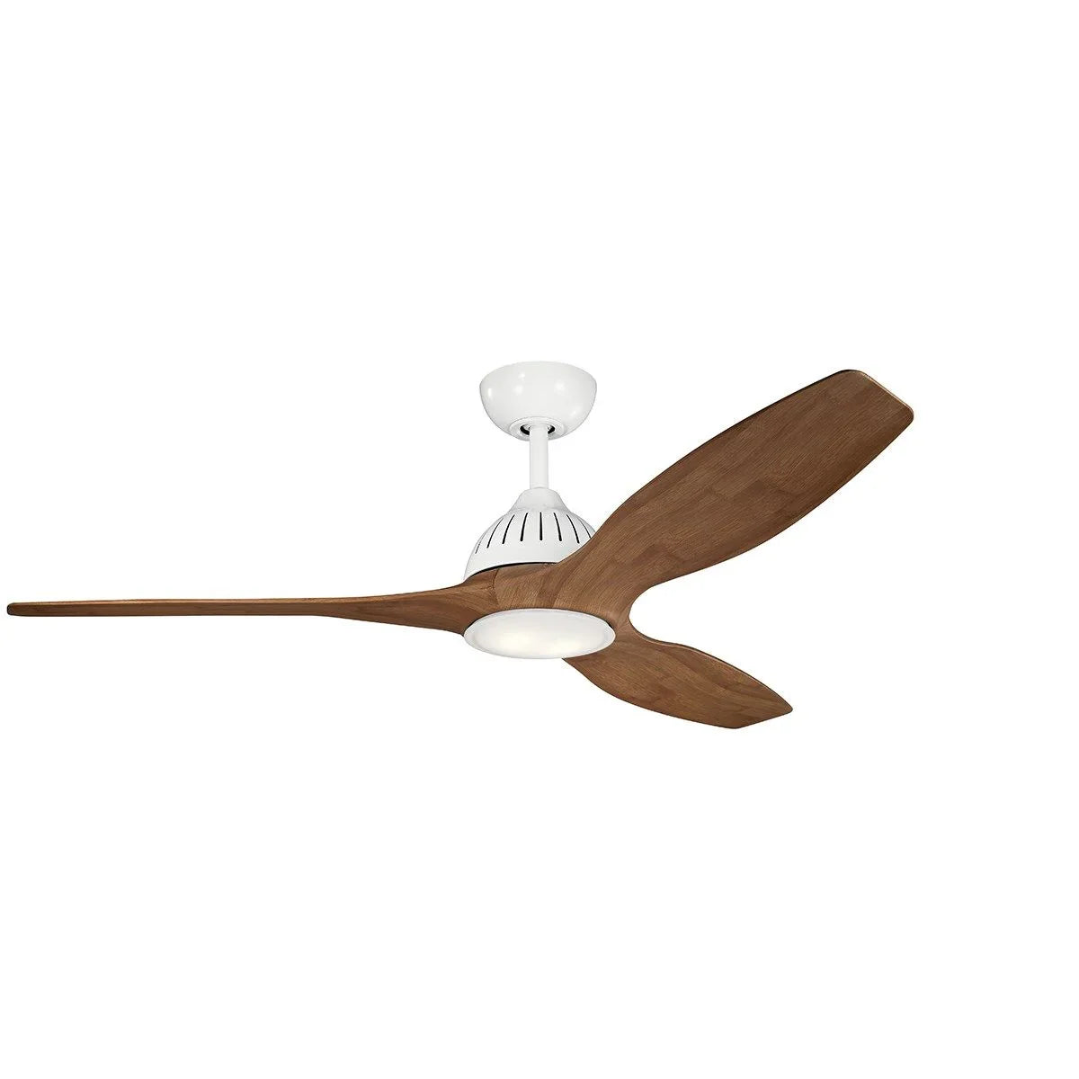 Jace 60 Inch White Damp Rated LED Ceiling Fan with Wall Control - Bees Lighting