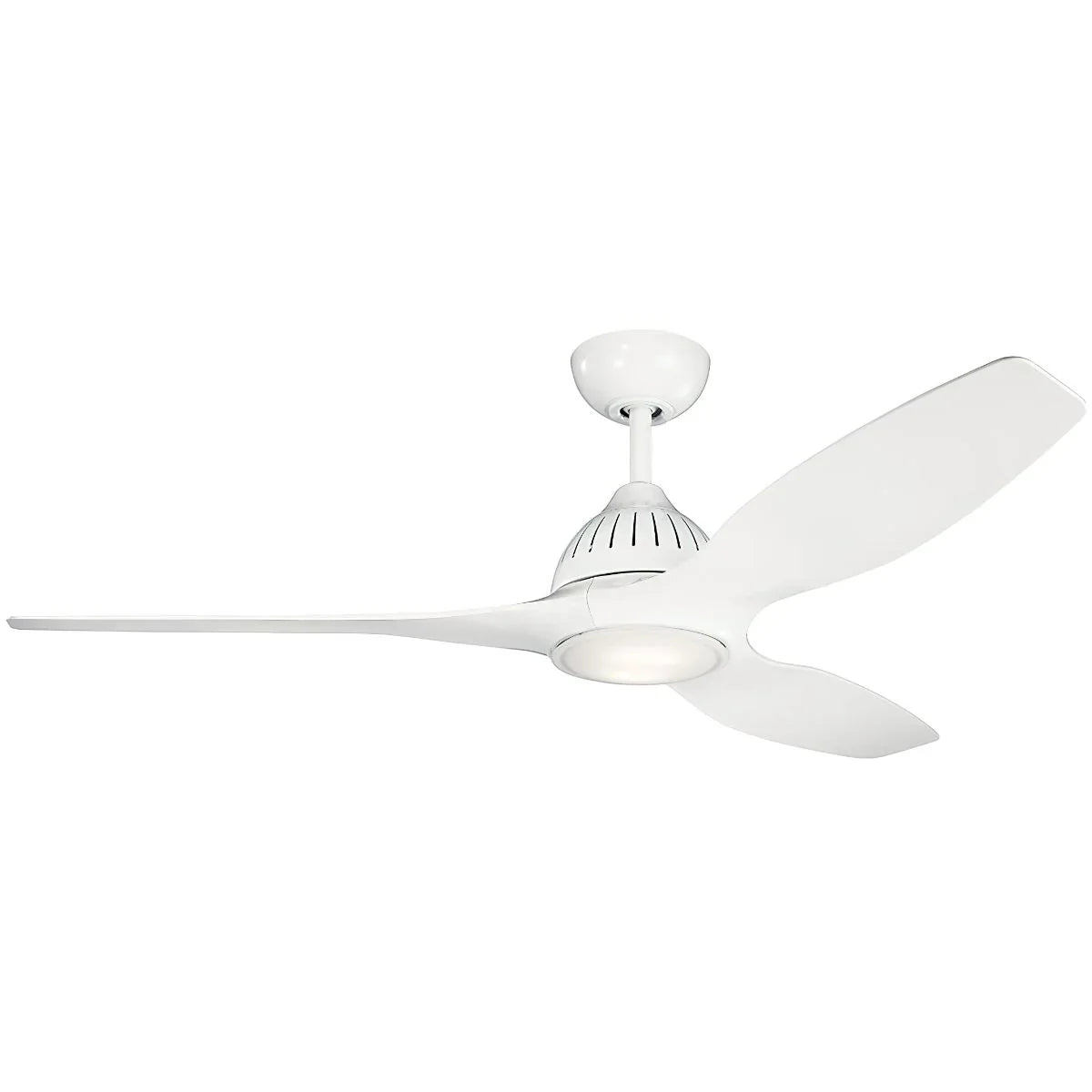 Jace 60 Inch White Damp Rated LED Ceiling Fan with Wall Control - Bees Lighting