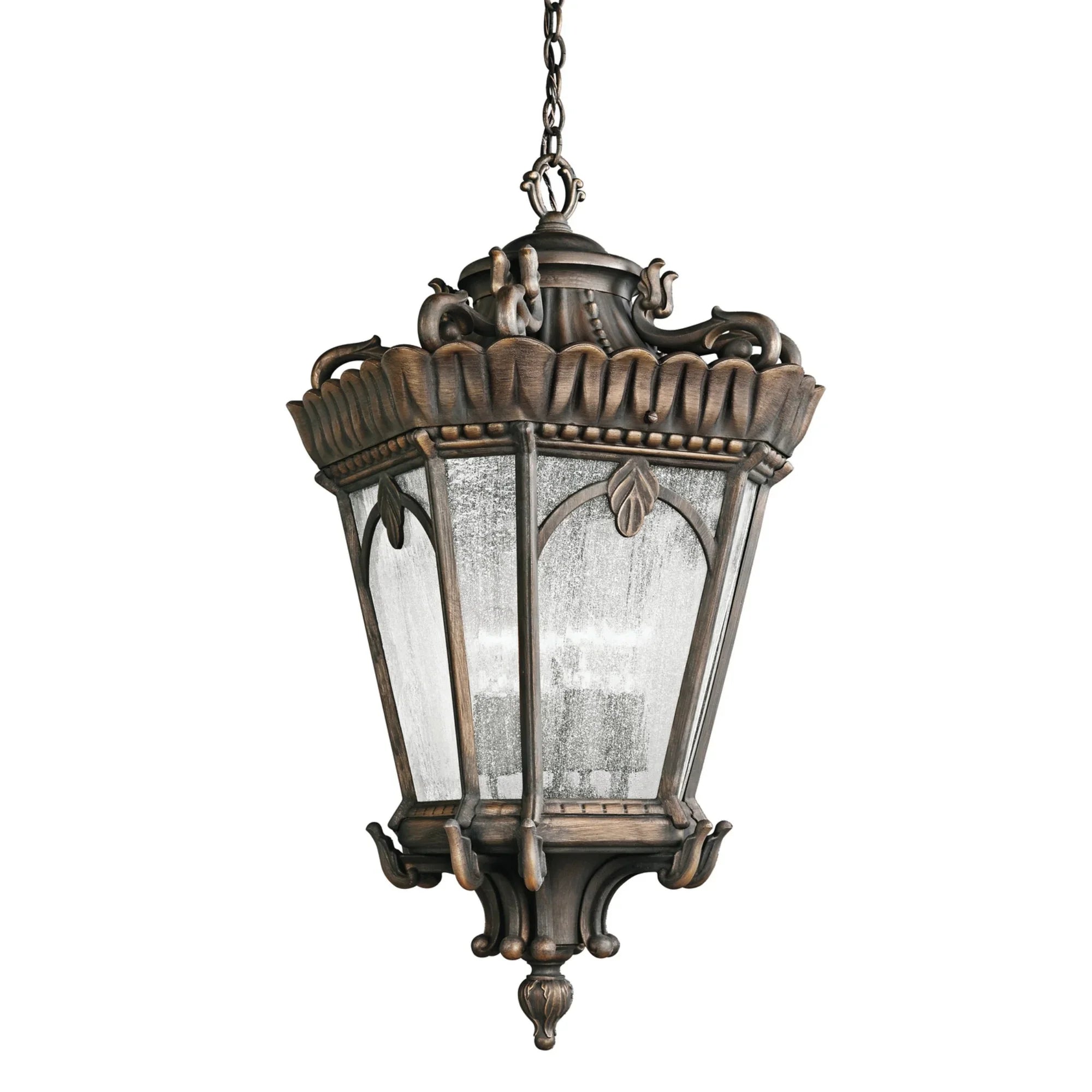Tournai 34" 4-Light Outdoor Pendant, Londonderry Finish - Bees Lighting