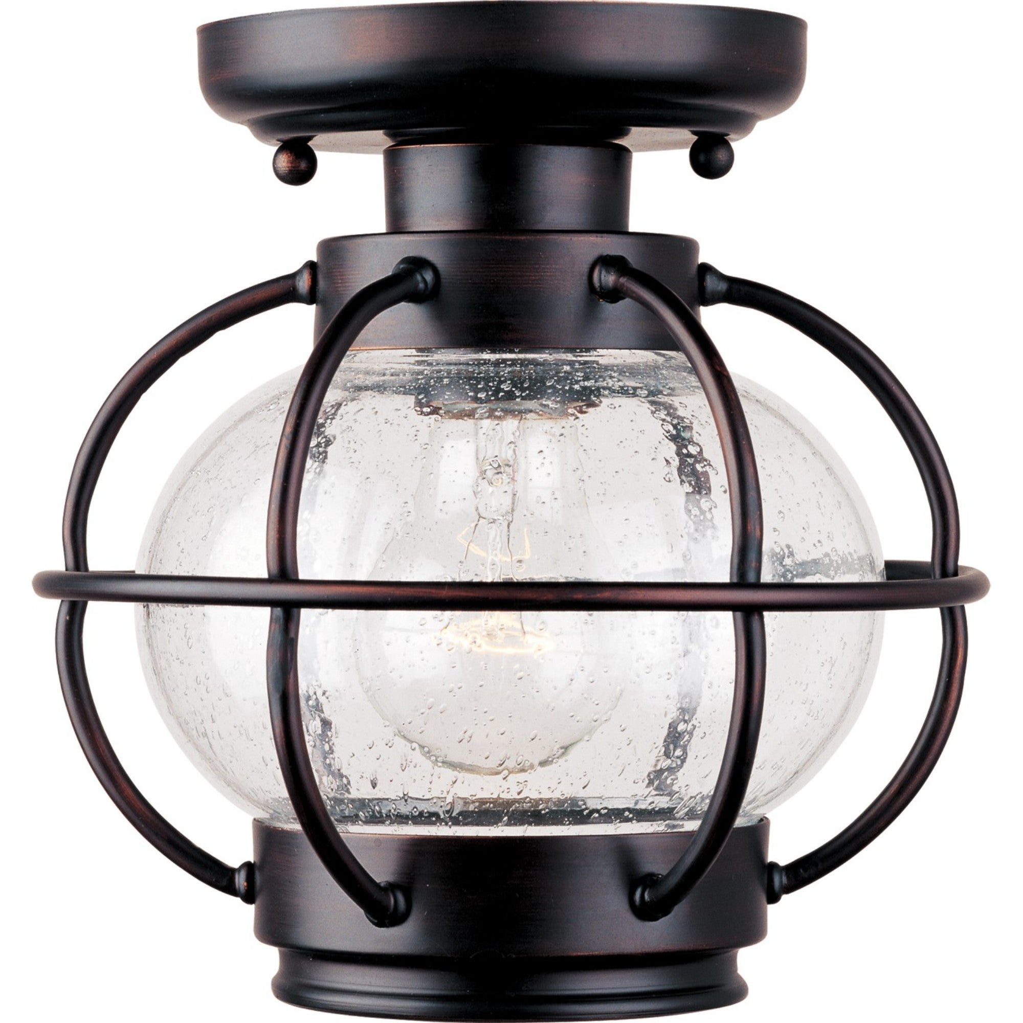Portsmouth 8" Outdoor Ceiling Mount, Oil Rubbed Bronze Finish - Bees Lighting