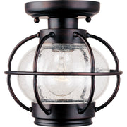 Portsmouth 8" Outdoor Ceiling Mount, Oil Rubbed Bronze Finish - Bees Lighting