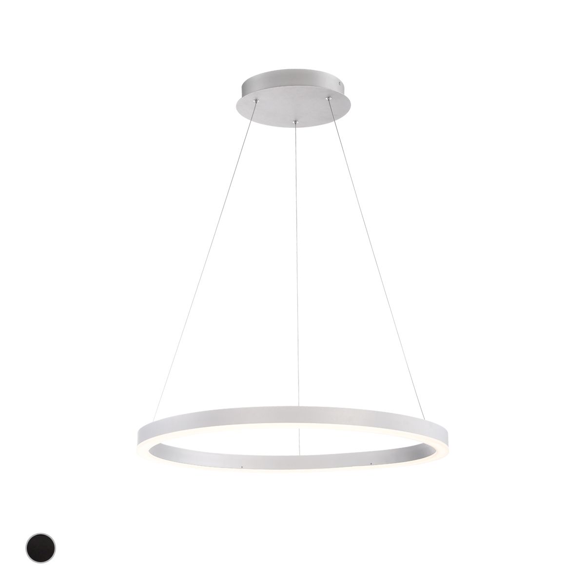 Spunto 28 in. LED Chandelier Silver Finish - Bees Lighting