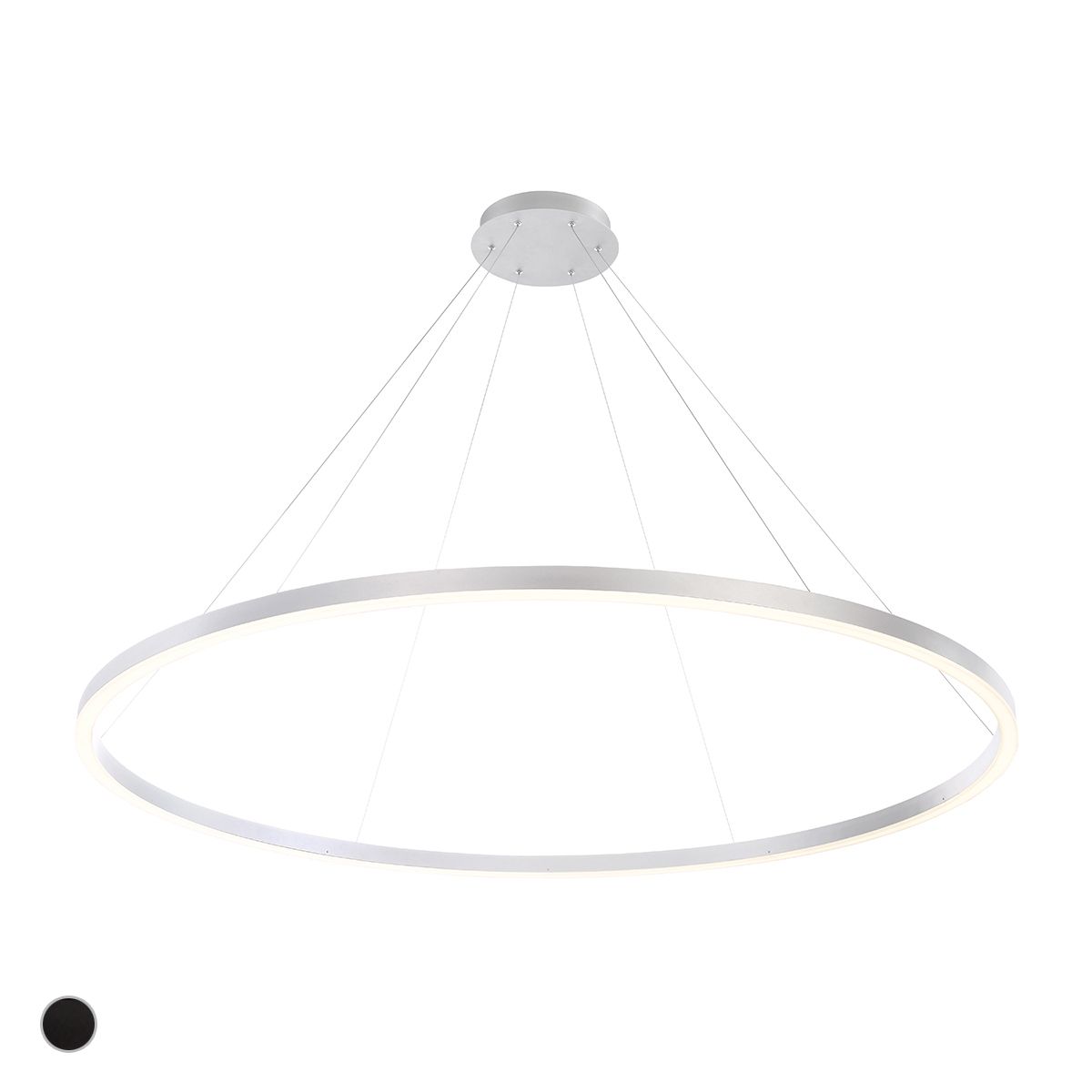 Spunto 61 in. LED Chandelier Silver Finish - Bees Lighting