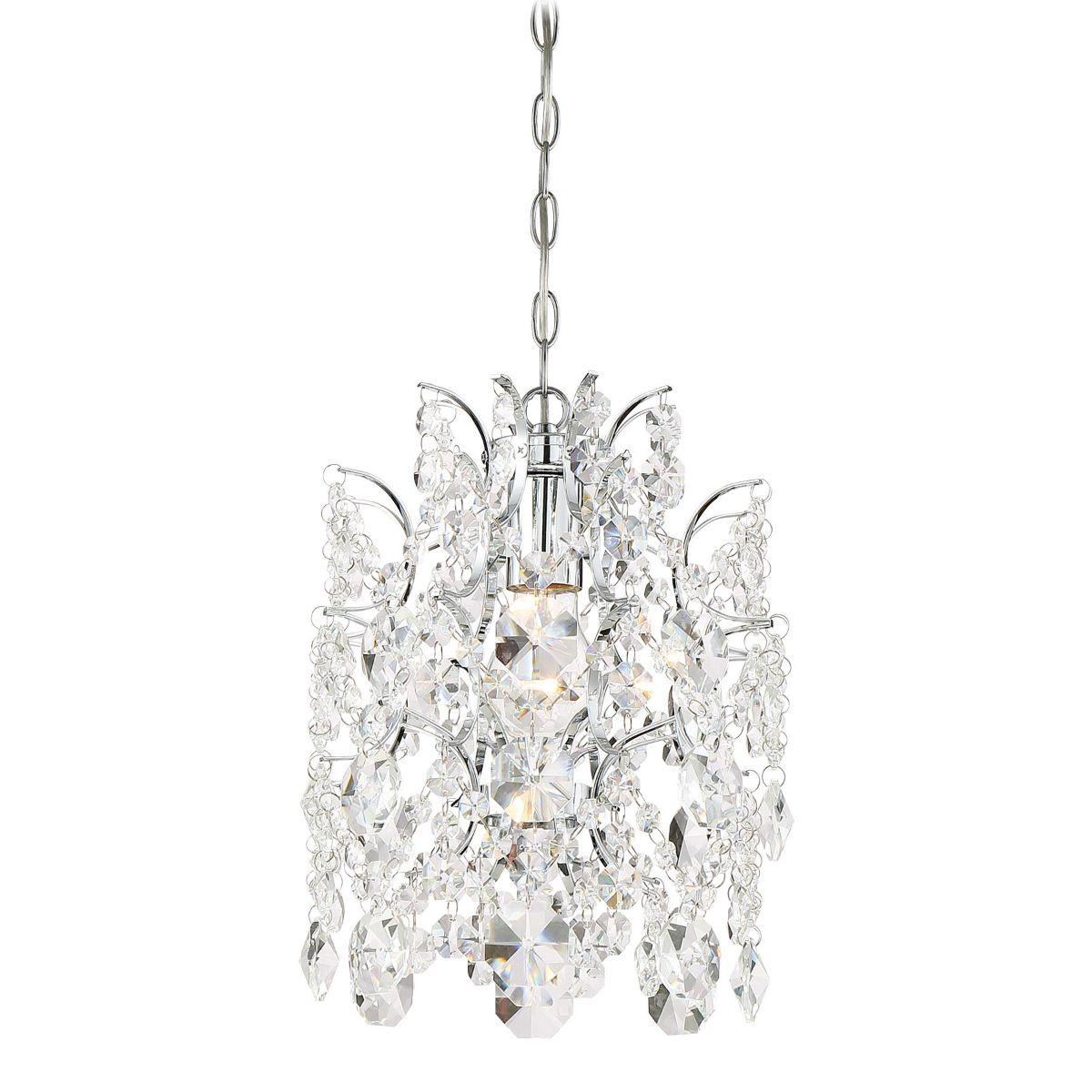 Isabella's Crown 10 in. Pendant Light Chrome Finish