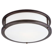 Conga 19" 3-Light Flush Mount, Bronze Finish - Bees Lighting