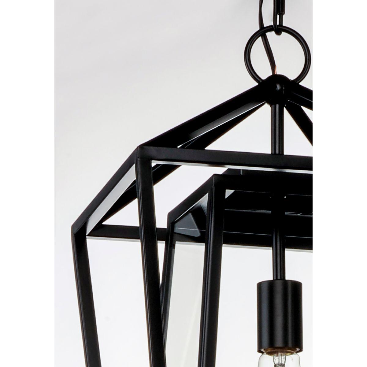 Artisan 20 in. Outdoor Hanging Lantern Black Finish