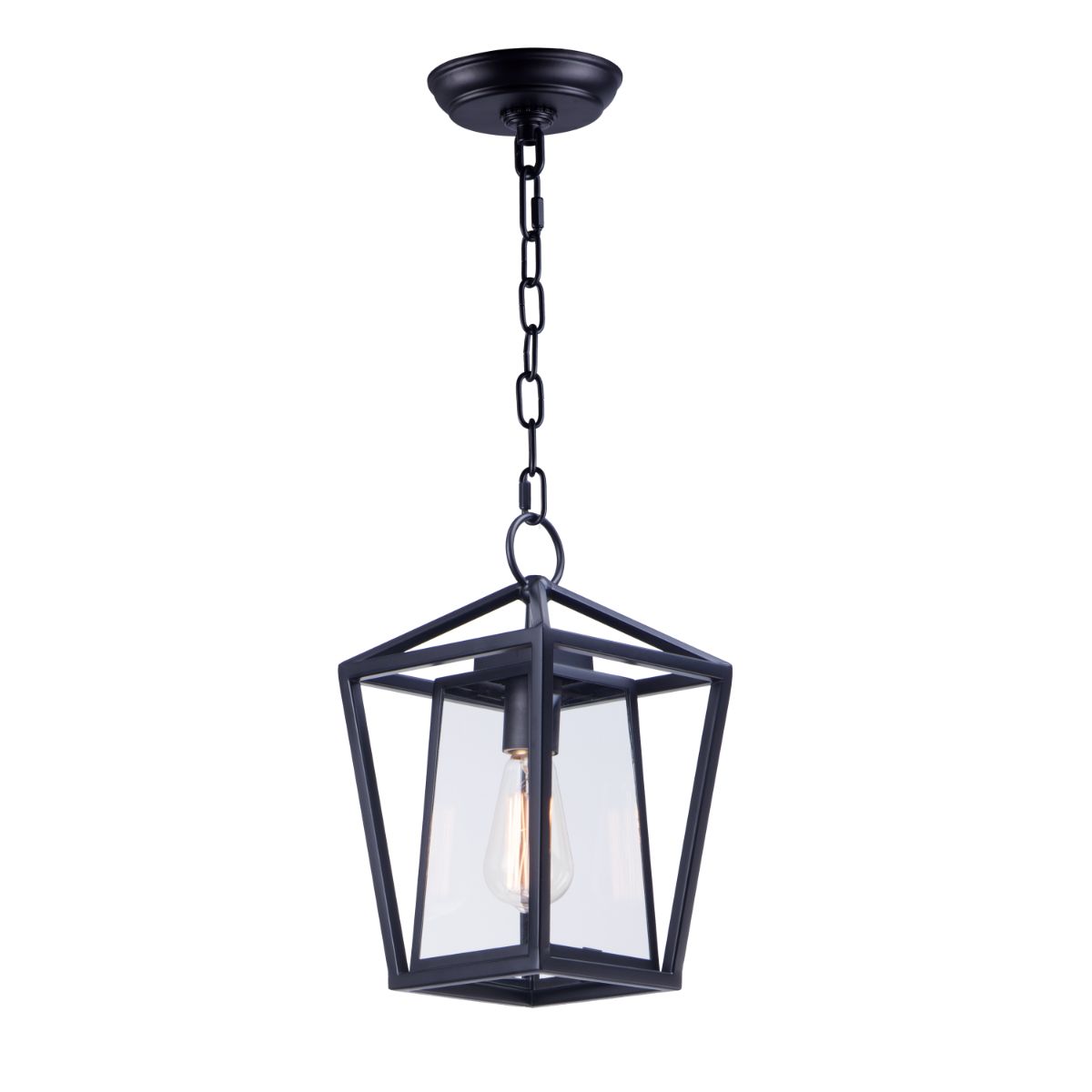 Artisan 14 In. Outdoor Hanging Lantern Black Finish