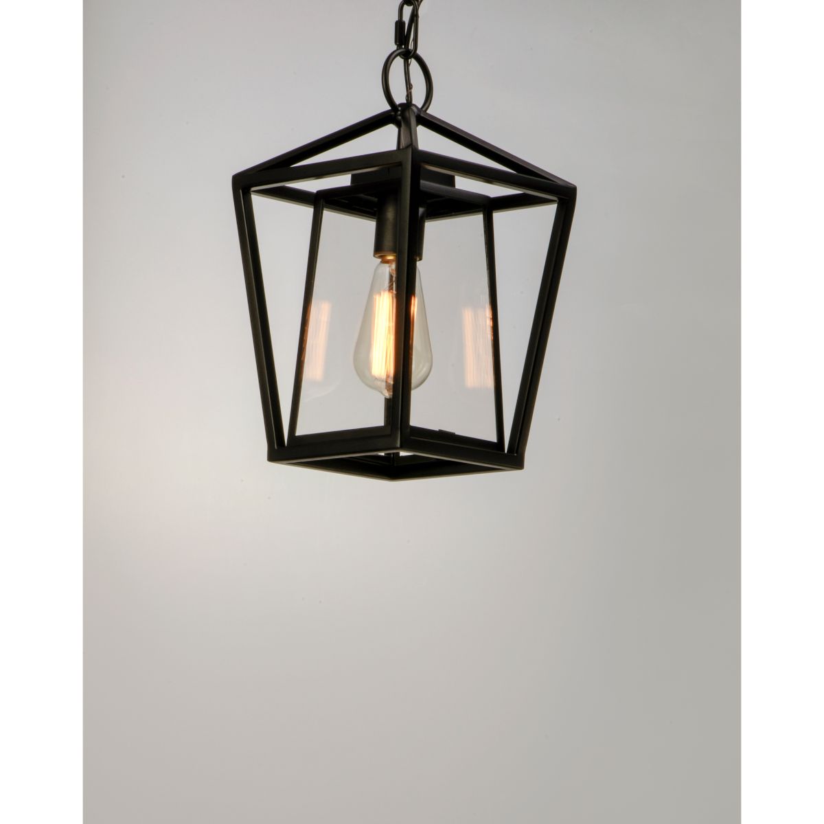 Artisan 14 In. Outdoor Hanging Lantern Black Finish