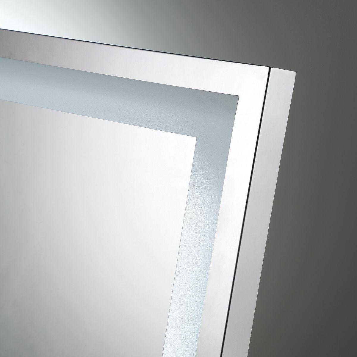 Maddox 20 In x 65 In. White LED Floor Mirror