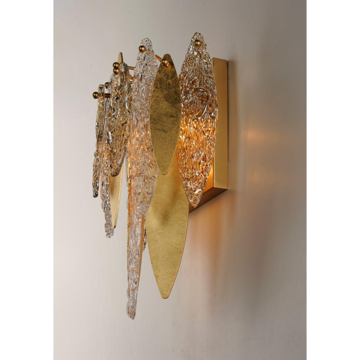 Majestic 18 in. Flush Mount Sconce Gold Finish