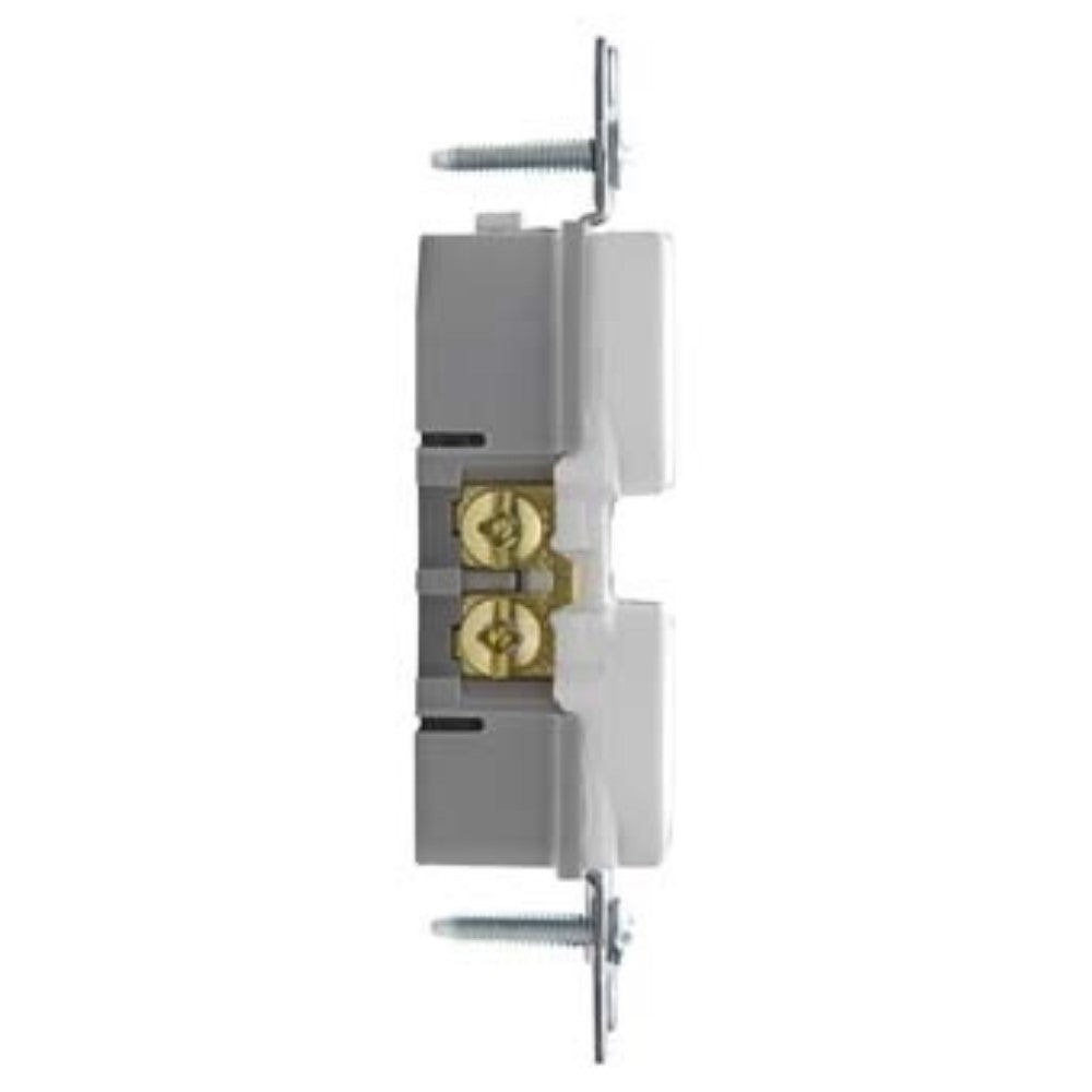 Trademaster 15A Tamper-Resistant Duplex Receptacle, White - Bees Lighting