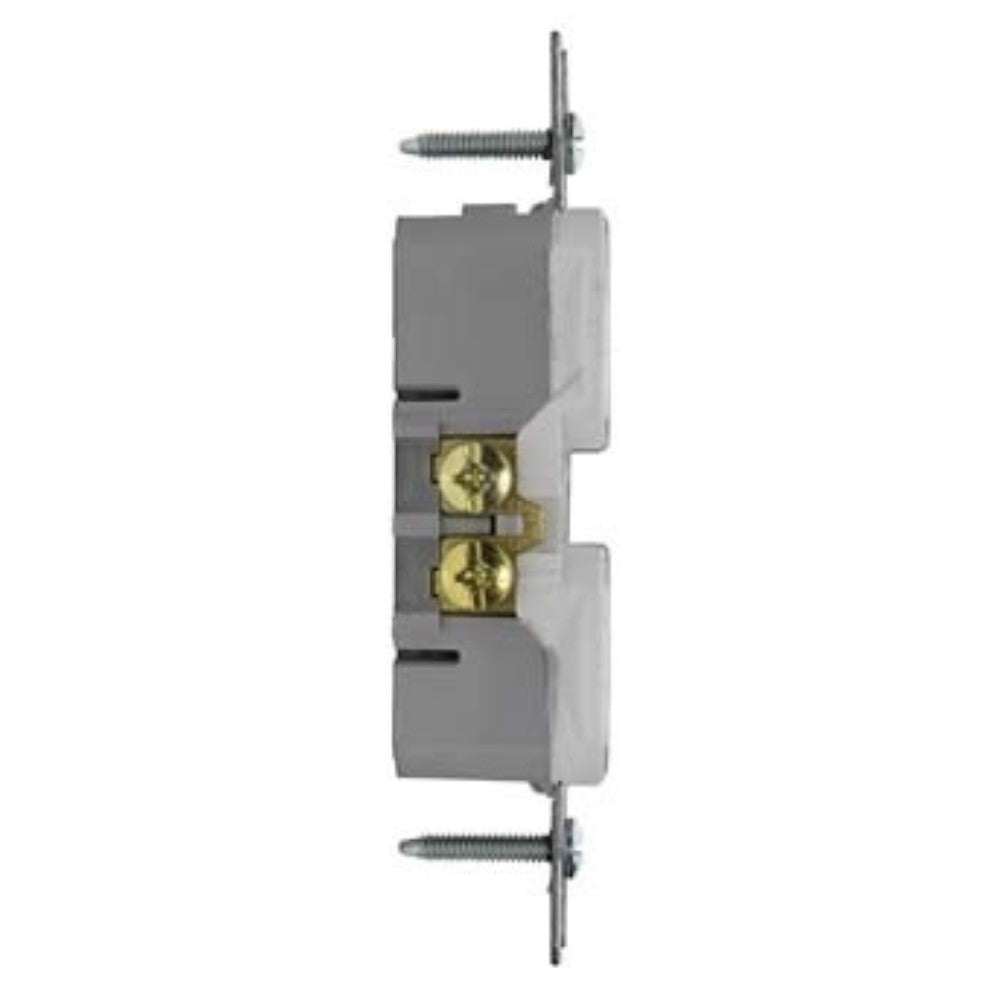Trademaster 15A Duplex Receptacle, White - Bees Lighting