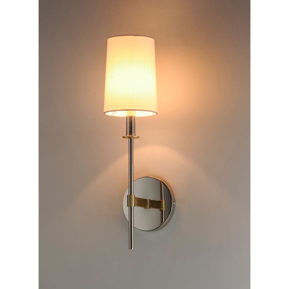 Uptown 20 in. Armed Sconce Polished Nickel finish