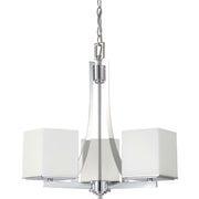 Bento 21" 3-Light Chandelier, Polished Chrome Finish - Bees Lighting