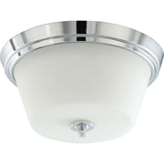 Bento 13" 3-Light Flush Mount, Polished Chrome Finish - Bees Lighting