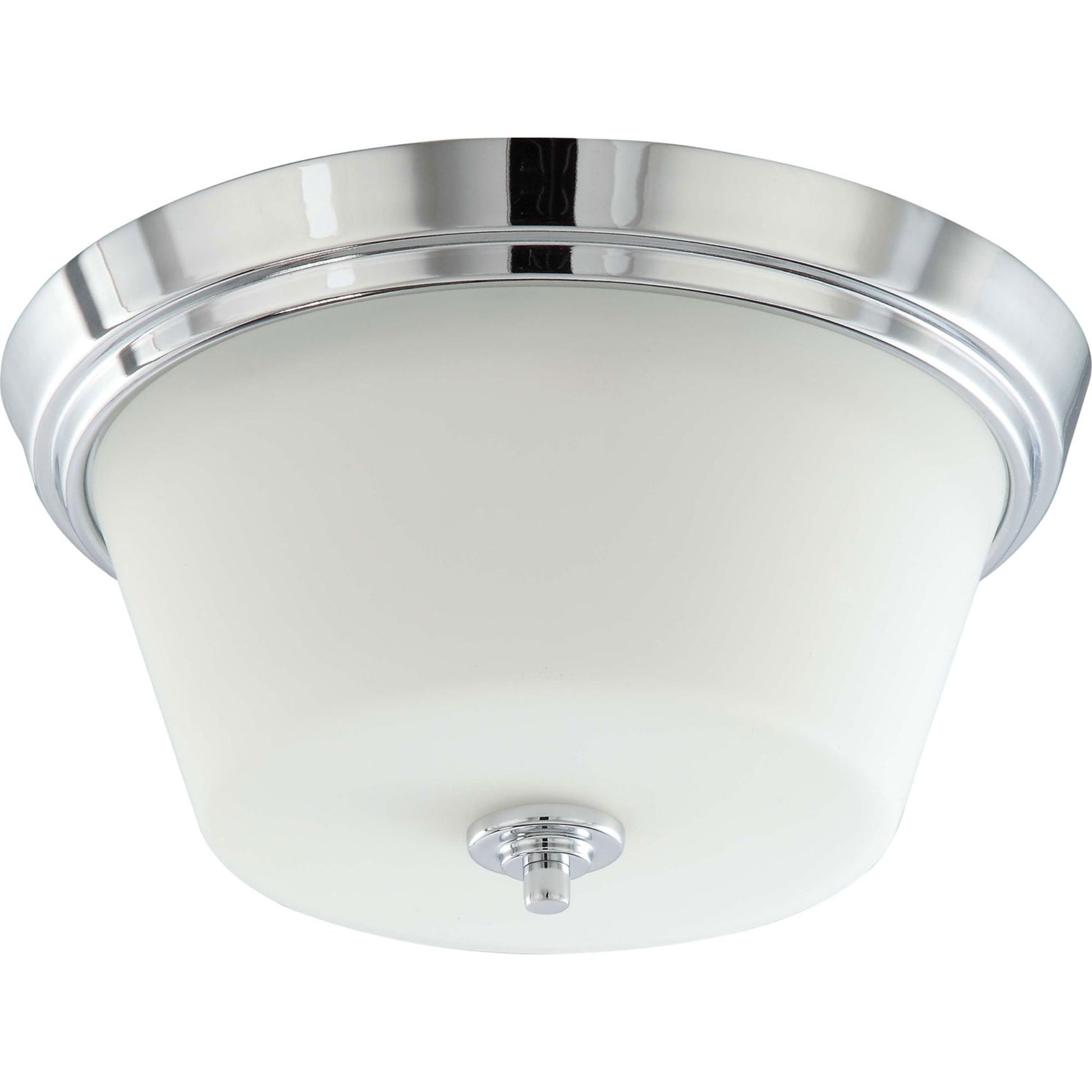 Bento 13" 3-Light Flush Mount, Polished Chrome Finish - Bees Lighting