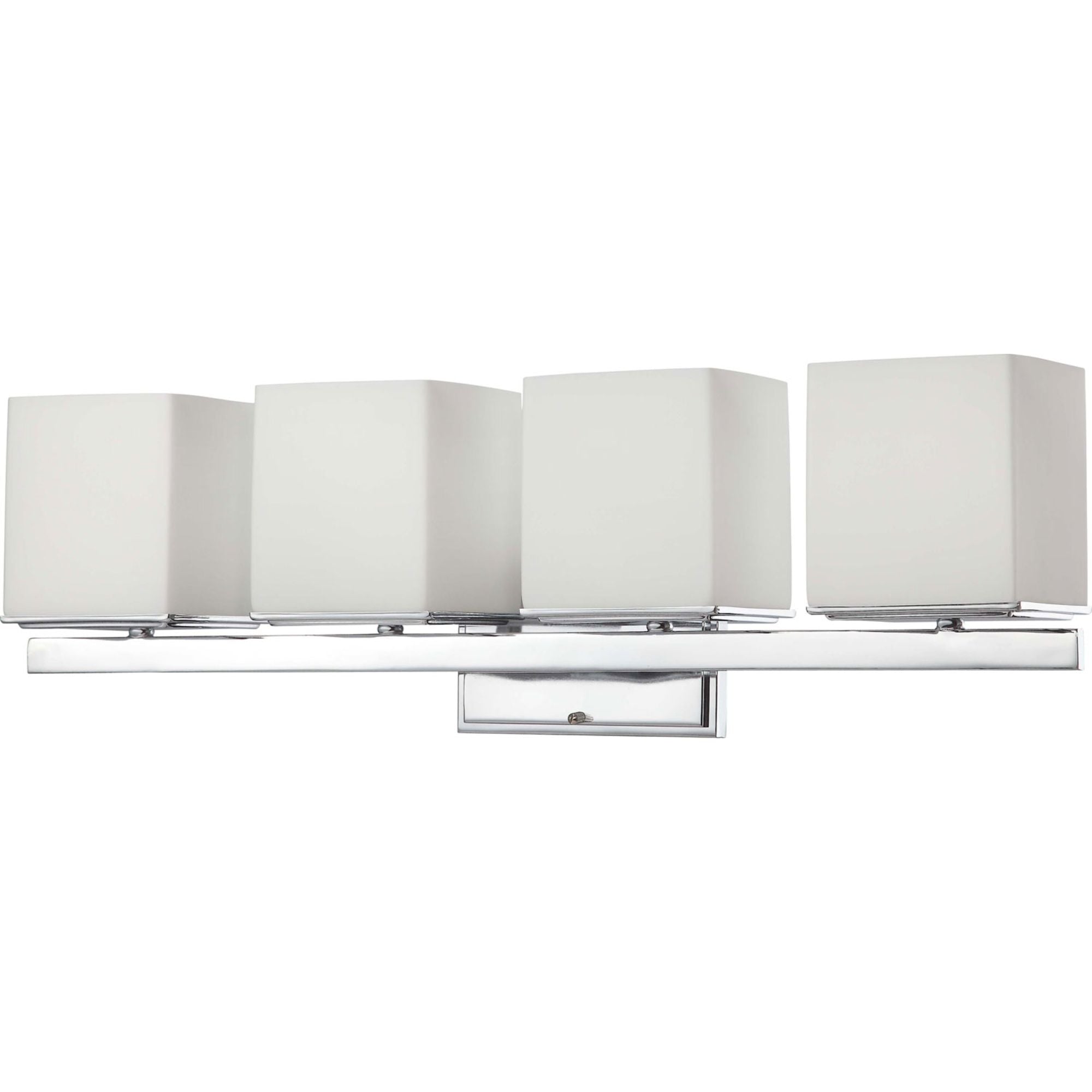 Bento 30" 4-Light Vanity, Polished Chrome Finish - Bees Lighting