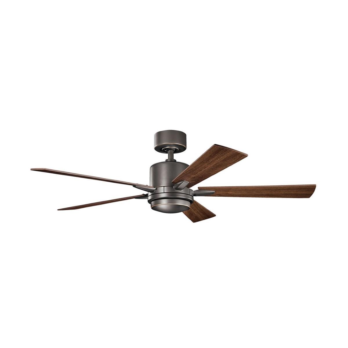 Lucian Elite 52 Inch Olde Bronze LED Ceiling Fan with Wall Control - Bees Lighting