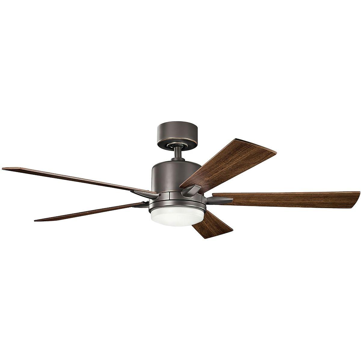 Lucian Elite 52 Inch Olde Bronze LED Ceiling Fan with Wall Control - Bees Lighting