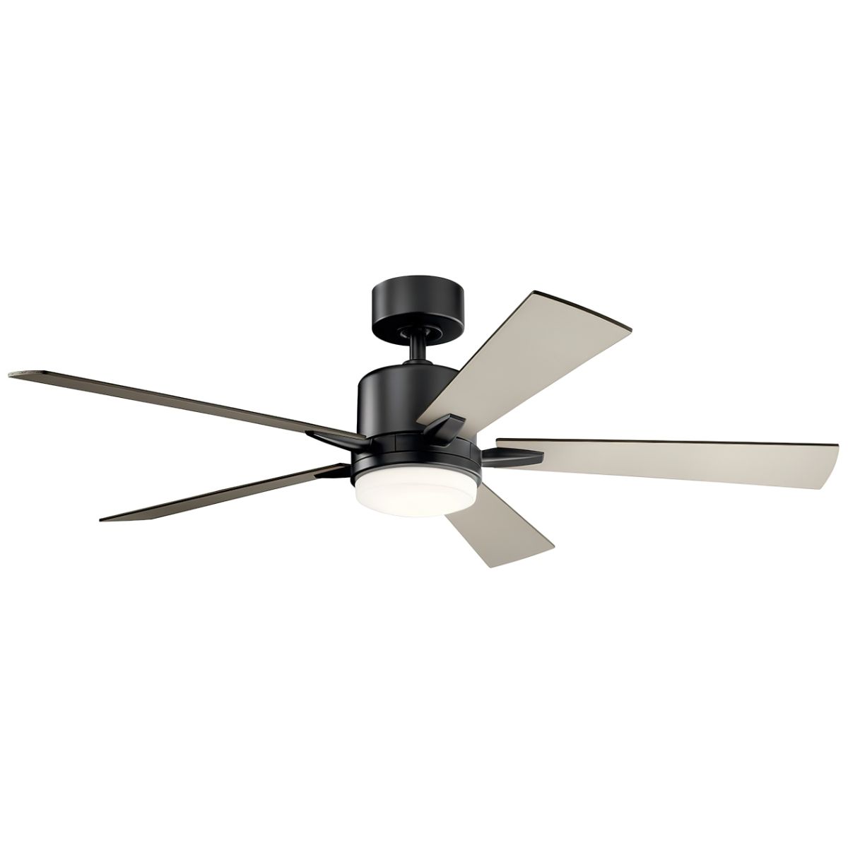 Lucian Elite 52 Inch Satin Black LED Ceiling Fan with Wall Control - Bees Lighting