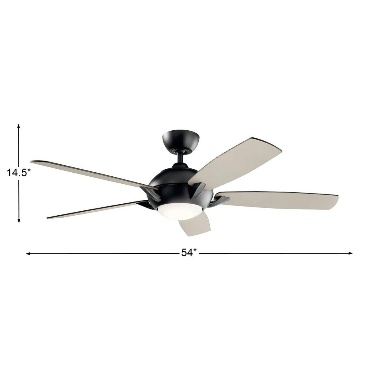 Geno 54 Inch Traditional Ceiling Fan With Light And Remote - Bees Lighting