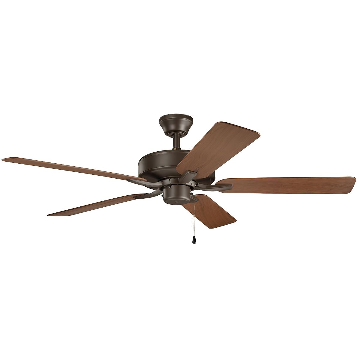 Basics Pro Patio 52 Inch Satin Natural Bronze Outdoor Ceiling Fan with Pull Chain - Bees Lighting