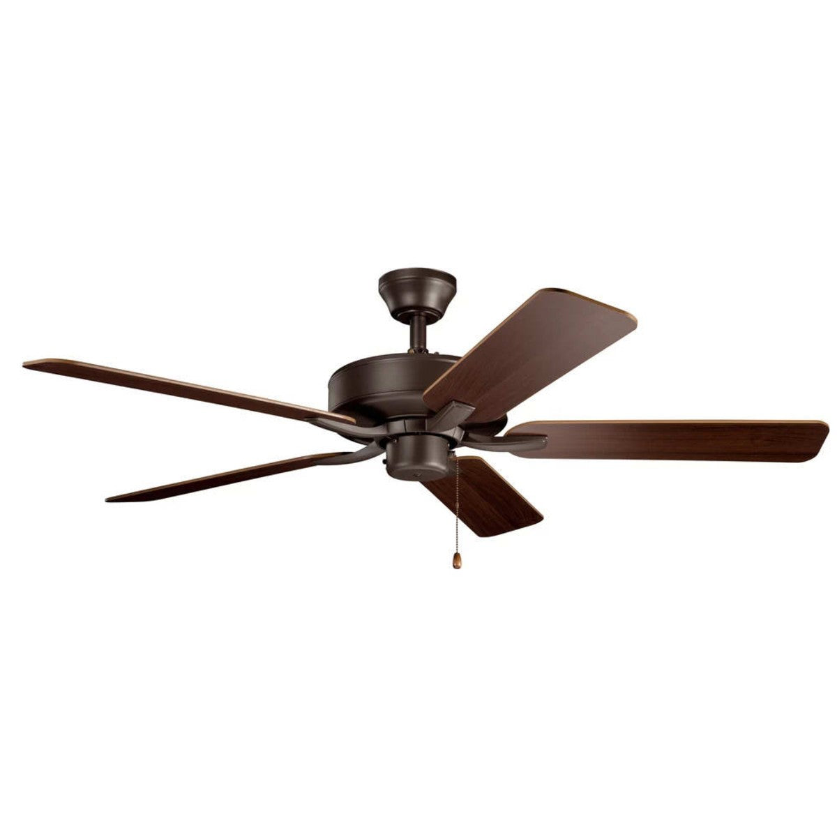 Basics Pro 52 Inch Satin Natural Bronze Ceiling Fan with Pull Chain - Bees Lighting