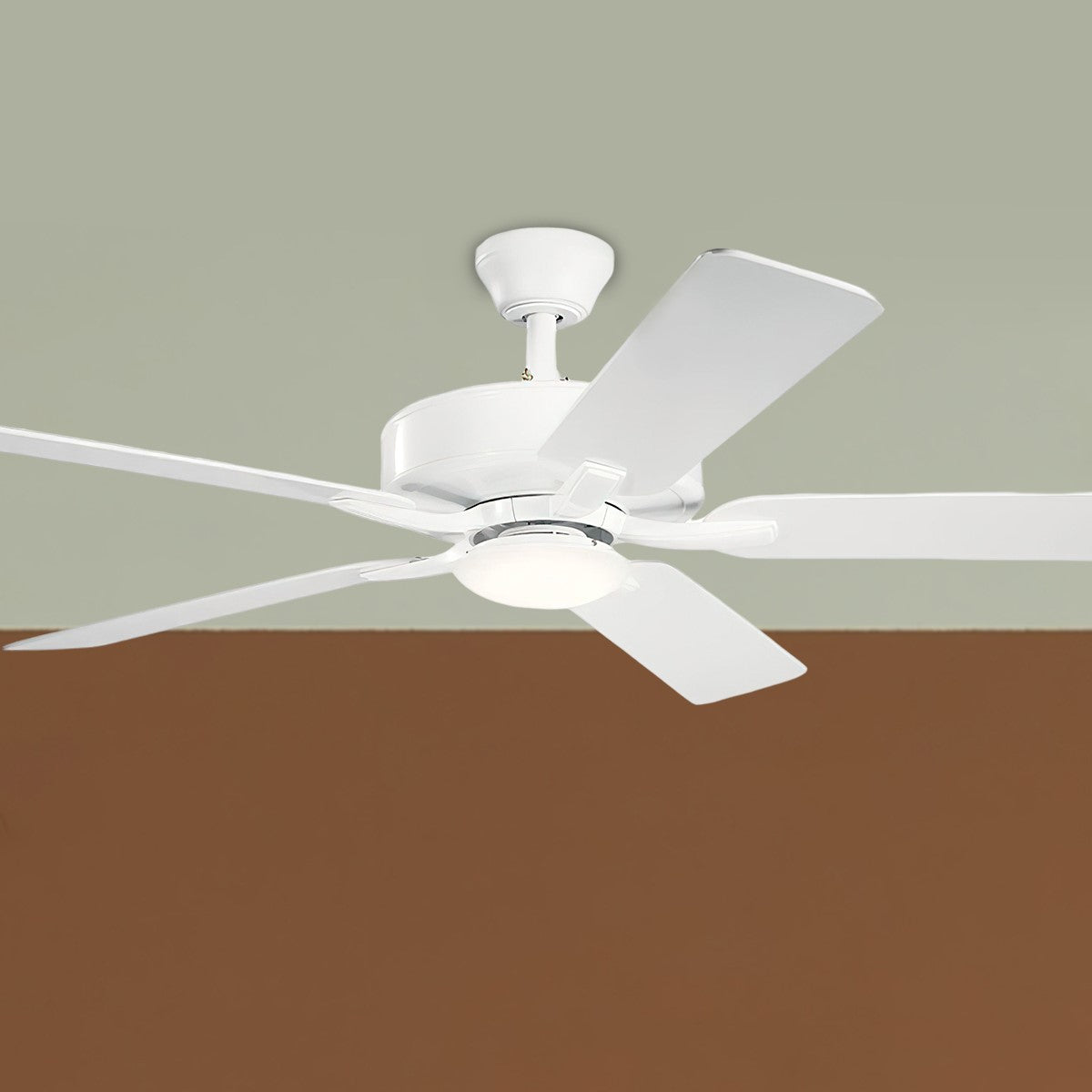 Basics Pro Designer 52 Inch Matte White LED Ceiling Fan with Remote - Bees Lighting
