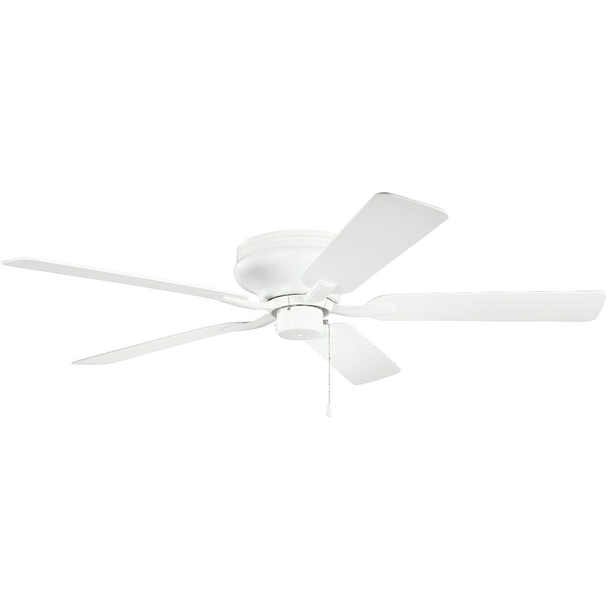 Basics Pro 52 Inch Low Profile Outdoor Ceiling Fan With Pull Chain - Bees Lighting