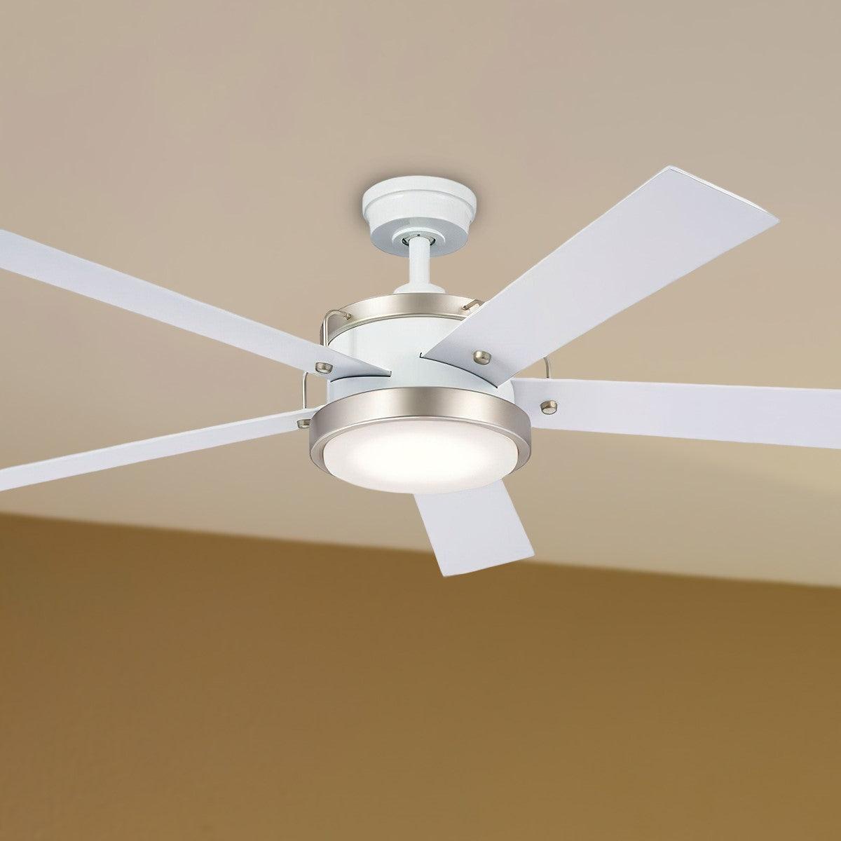 Salvo 56 Inch Modern Propeller Ceiling Fan With Light And Wall Control - Bees Lighting