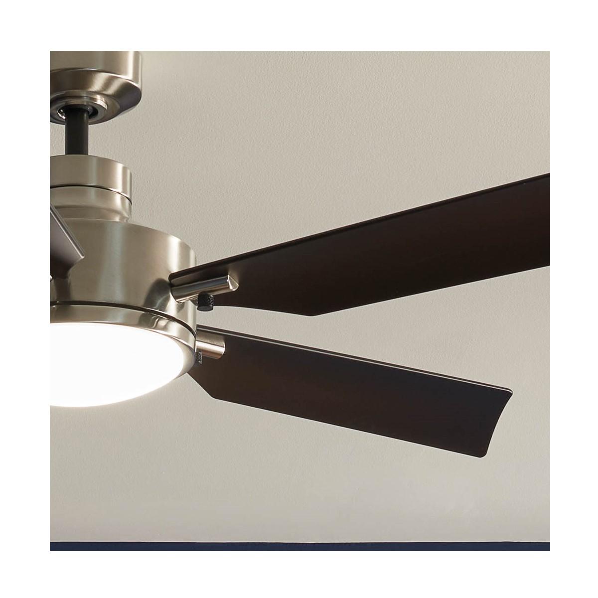 Guardian 56 Inch Steel and Black LED Ceiling Fan with Remote - Bees Lighting