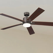Lucian Elite XL 60 Inch Olde Bronze LED Ceiling Fan with Wall Control - Bees Lighting
