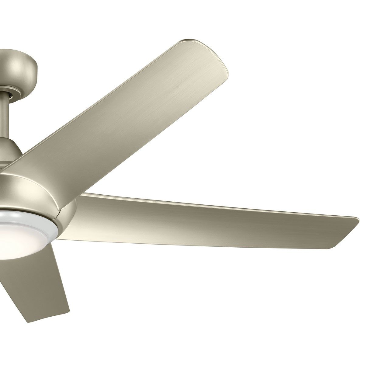 Kapono 52 Inch Brushed Nickel LED Indoor Ceiling Fan with Remote - Bees Lighting