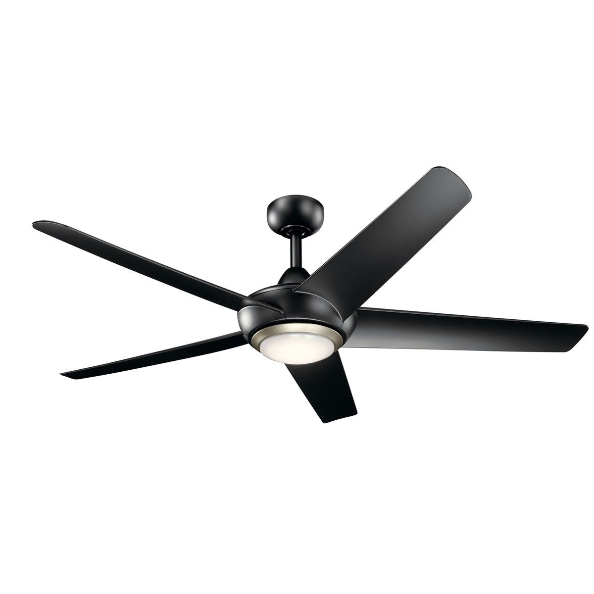 Kapono 52 Inch Satin Black LED Indoor Ceiling Fan with Remote - Bees Lighting