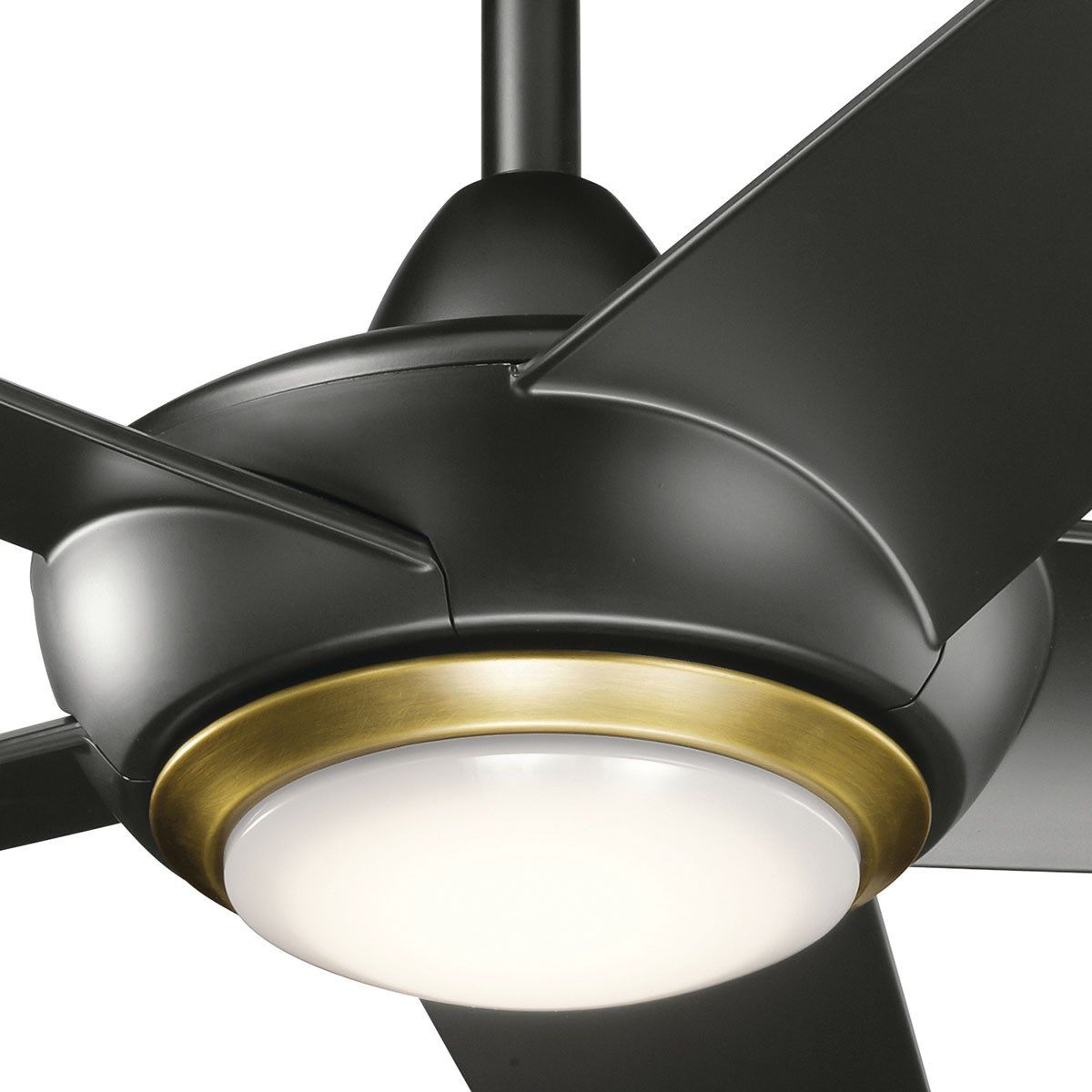 Kapono 52 Inch Satin Black LED Indoor Ceiling Fan with Remote - Bees Lighting