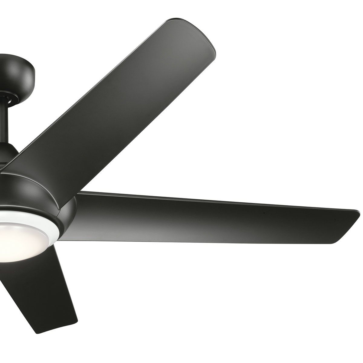 Kapono 52 Inch Satin Black LED Indoor Ceiling Fan with Remote - Bees Lighting