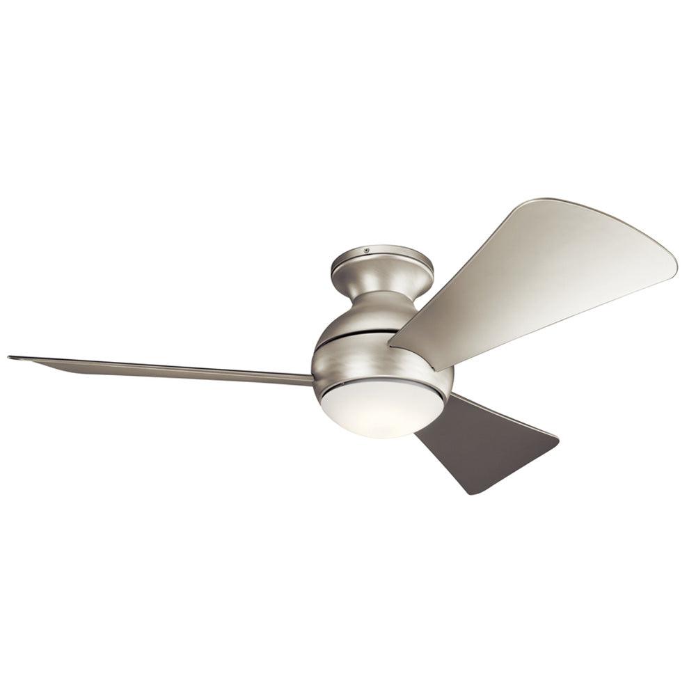 Sola 44 Inch Propeller Outdoor Ceiling Fan With Light, Wall Control Included - Bees Lighting