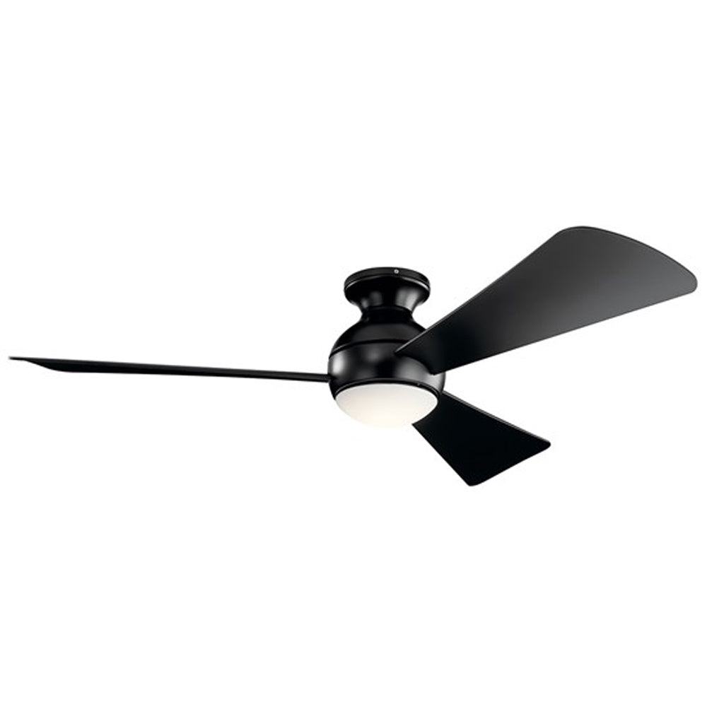 Sola 54" LED Outdoor Flush Mount Ceiling Fan - Bees Lighting