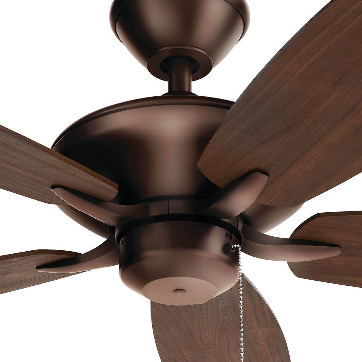 Renew 52 Inch Oil Brushed Bronze Simple Ceiling Fan with Pull Chain - Bees Lighting