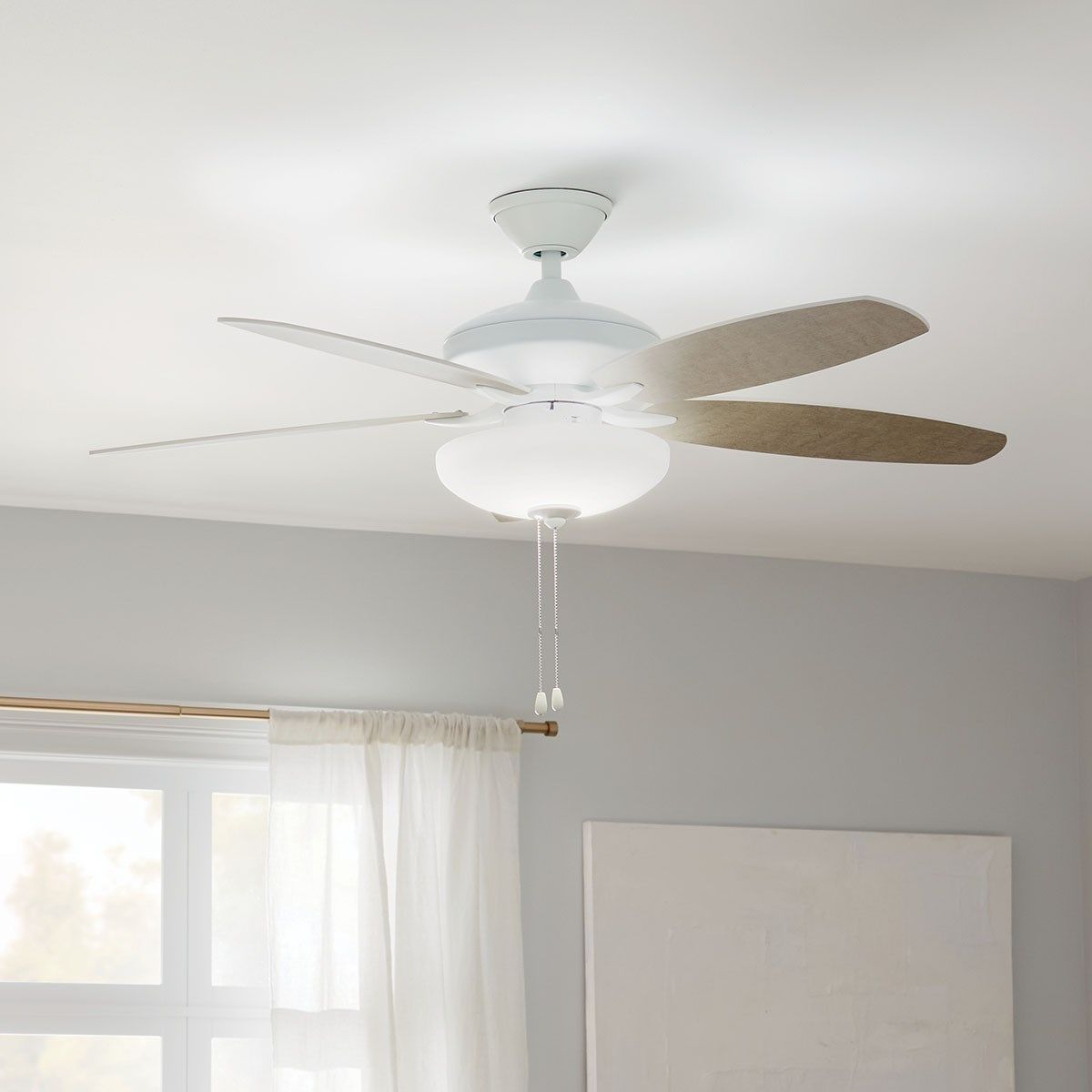 Renew Select 52 Inch Contemporary Ceiling Fan With Light - Bees Lighting