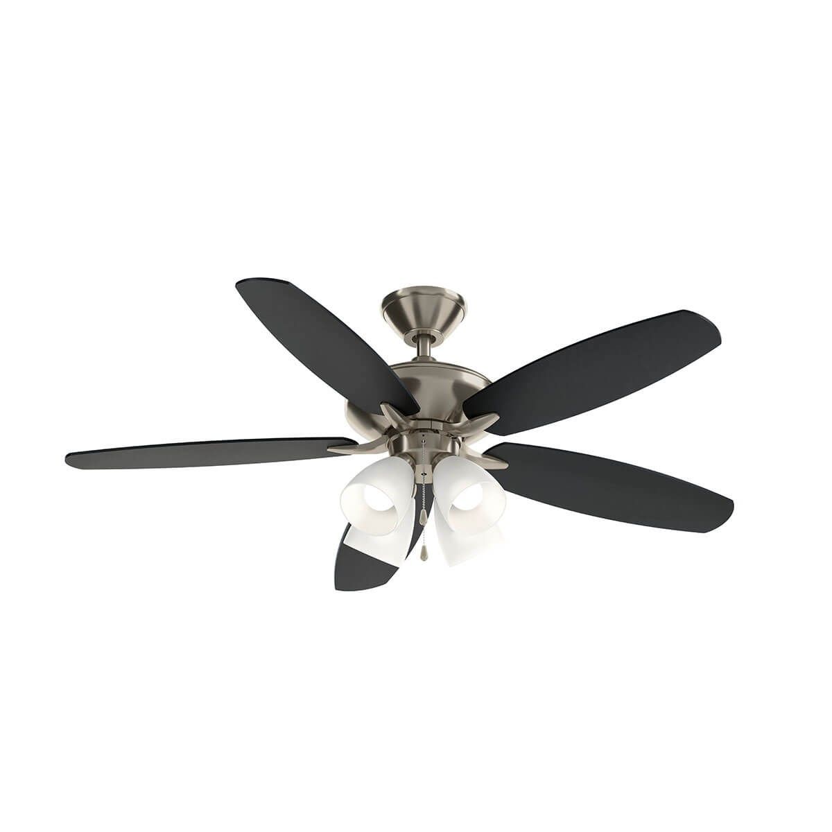 Renew Premier 52 Inch Contemporary Ceiling Fan With Light And Pull Chain - Bees Lighting