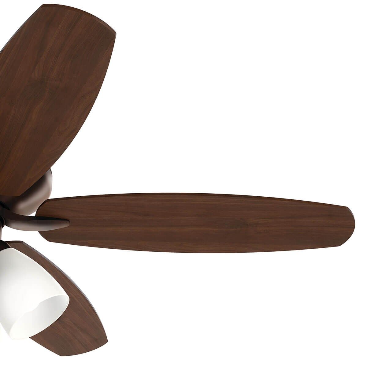 Renew Premier 52 Inch Oil Brushed Bronze LED Ceiling Fan with Light Kit and Pull Chain - Bees Lighting