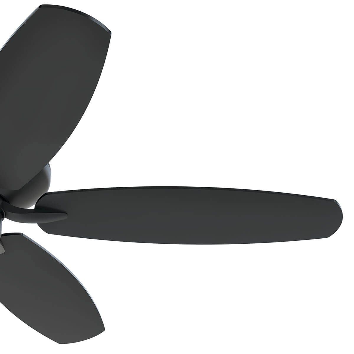 Renew Energy Star 52 Inch Satin Black Simple Ceiling Fan with Pull Chain - Bees Lighting