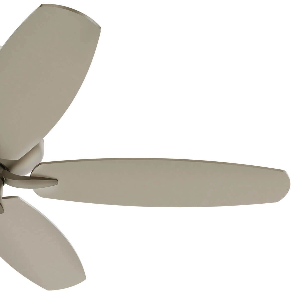 Renew Patio 52 Inch Brushed Nickel Damp Rated Ceiling Fan with Pull Chain - Bees Lighting