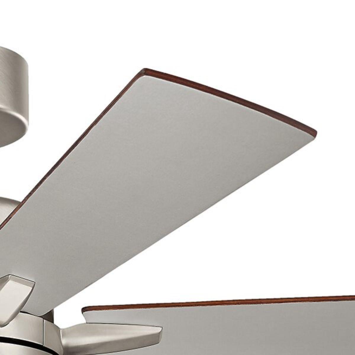 Lucian II 52 Inch Brushed Nickel Indoor Ceiling Fan with Pull Chain - Bees Lighting