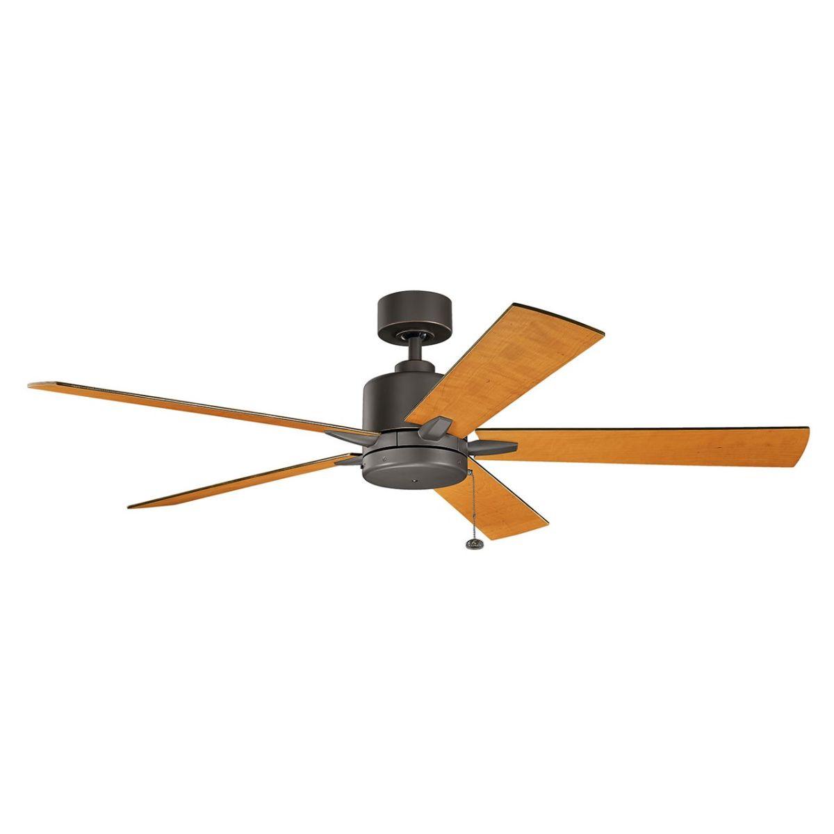 Lucian II 60 Inch Old Bronze Indoor Ceiling Fan with Pull Chain - Bees Lighting
