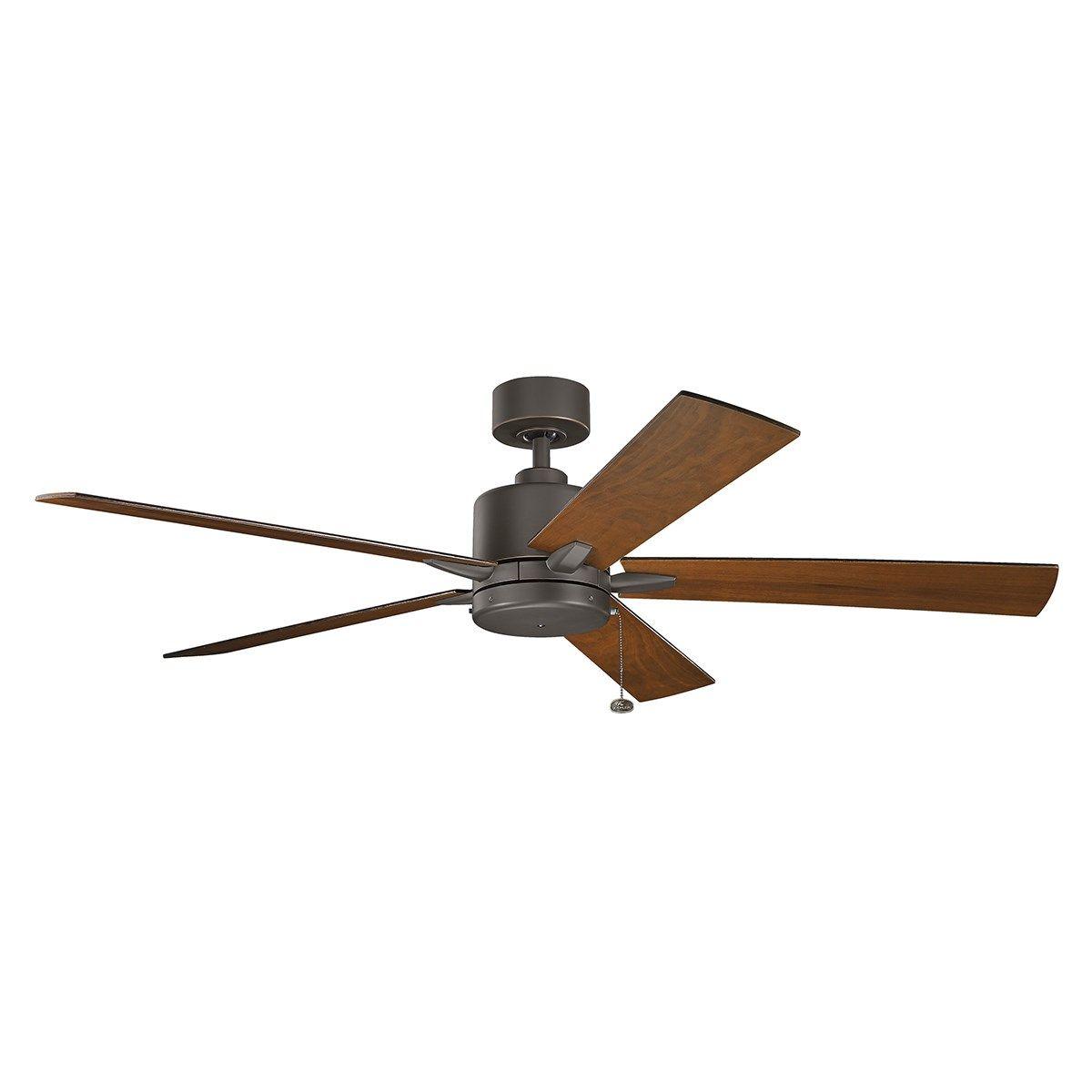 Lucian II 60 Inch Old Bronze Indoor Ceiling Fan with Pull Chain - Bees Lighting
